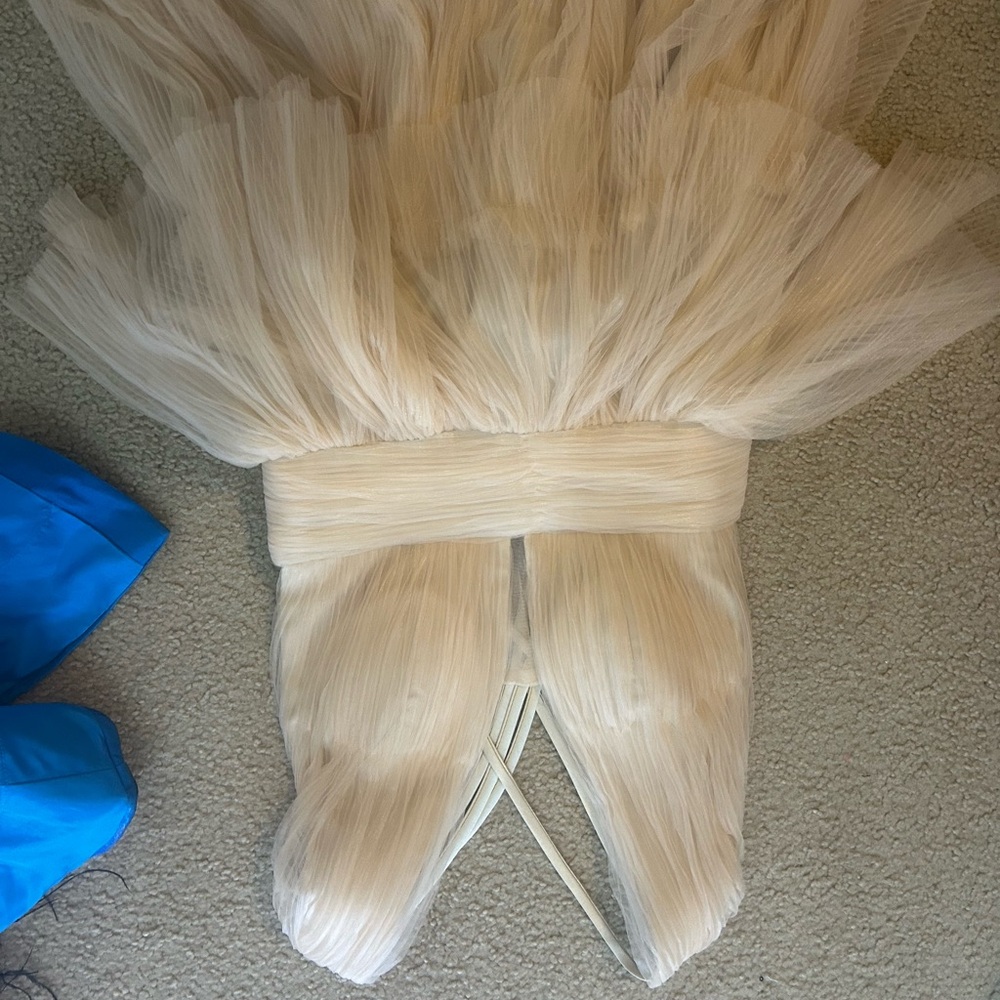 Elegant Cream Tulle Skirt
